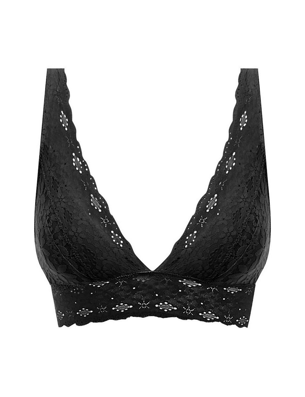 Halo Floral Lace Non Wired Plunge Bra | Wacoal | M&S