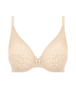 Halo Floral Lace Wired Plunge Bra | Wacoal | M&S