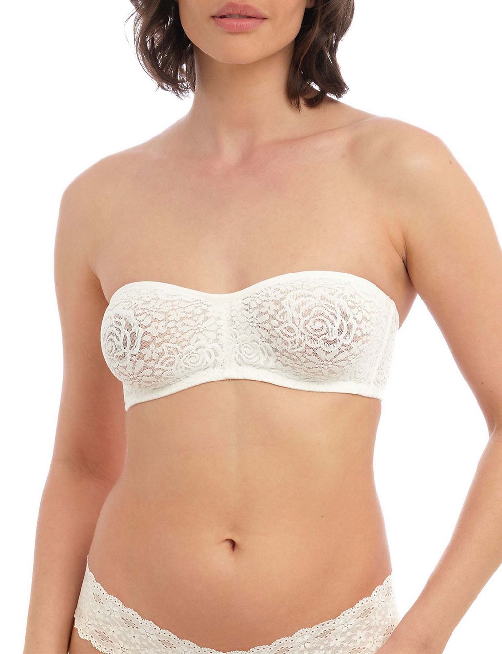 Halo Floral Lace Wired Strapless Bra 3 of 7