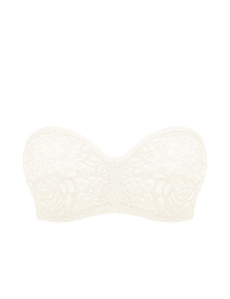 Halo Floral Lace Wired Strapless Bra 2 of 7