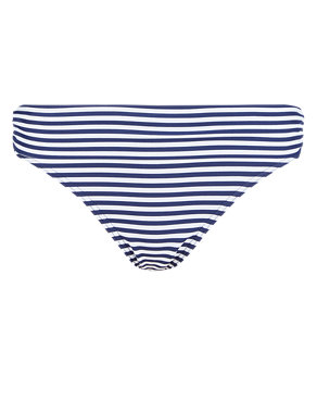 Halterneck Striped Non-Padded Underwired Bikini Top Image 2 of 4
