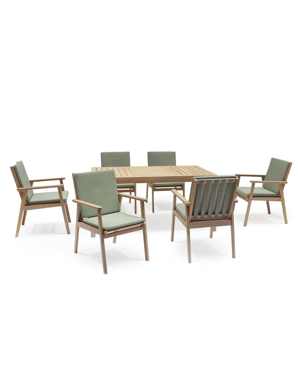 Hampton 6 Seater Garden Table & Chairs 1 of 6