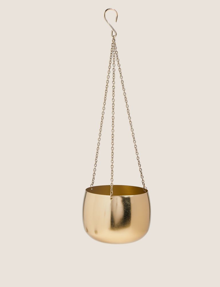 Hanging Small Gold Planter 2 of 6