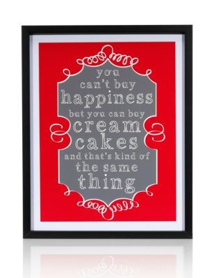 Happiness + Cupcakes Wall Art Image 1 of 1