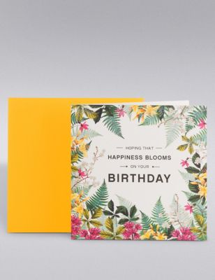 Happiness Blooms Birthday Card Image 1 of 2