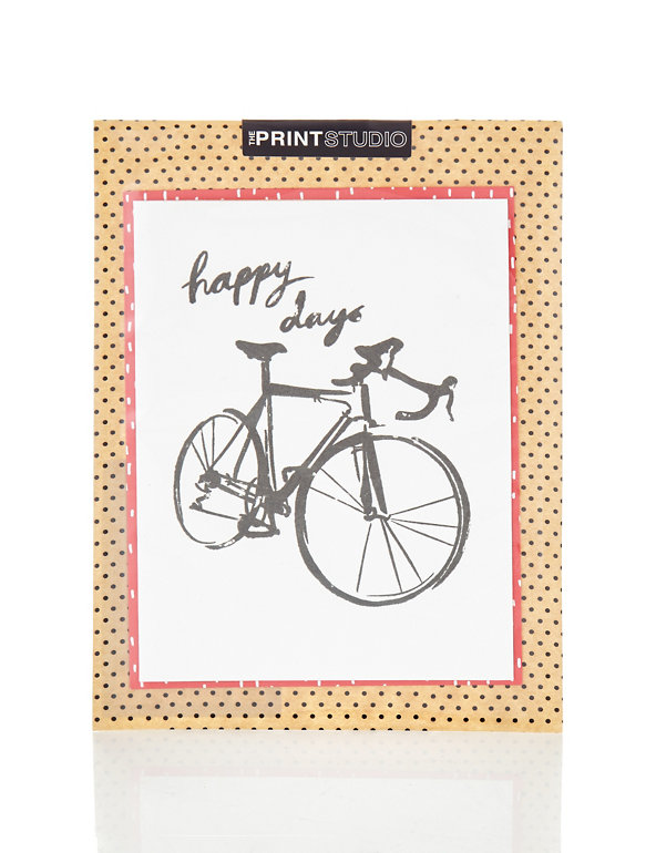 Happy Days Bicycle Father's Day Blank Card Image 1 of 2