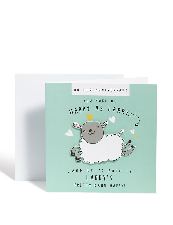 Happy Larry Anniversary Card Image 1 of 2