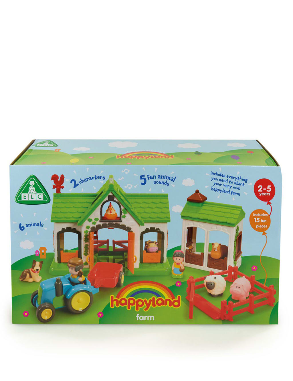 Happyland Farm Playset 2 5 Yrs
