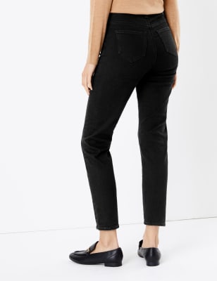 marks and spencer high waisted jeans