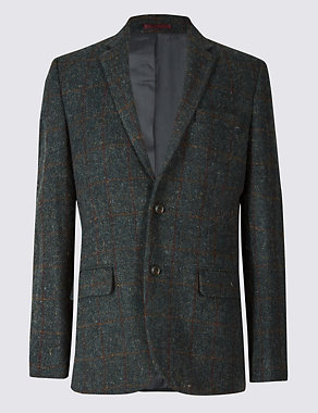 Harris Tweed Pure Wool 2 Button Jacket Image 2 of 8