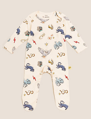 Harry Potter™ 2pk Pure Cotton Sleepsuits (7lbs-3 Yrs) Image 2 of 8