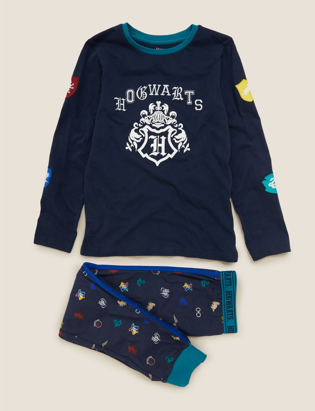 Harry Potter™ Hogwarts Pyjama Set (6-16 Yrs) | M&S