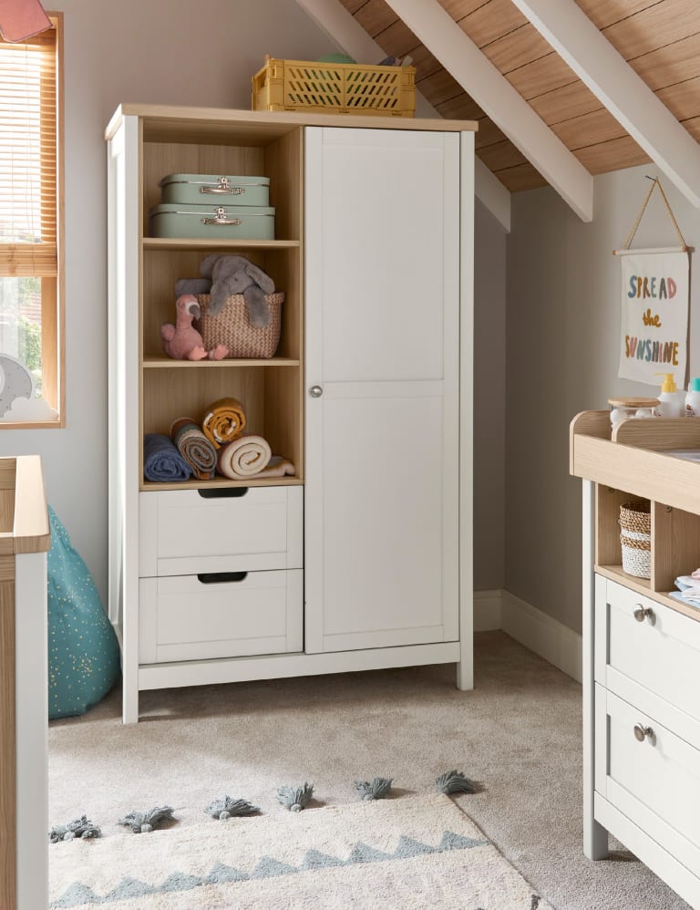 Baby wardrobe dresser discount