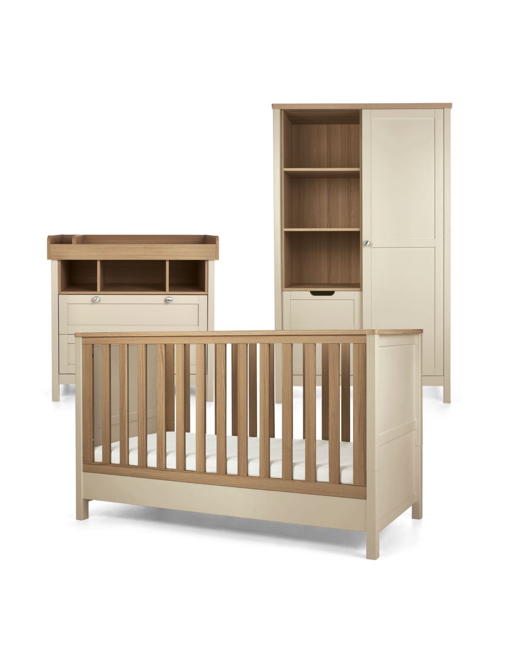 Harwell 3 Piece Cotbed Range with Dresser and Wardrobe 3 of 9