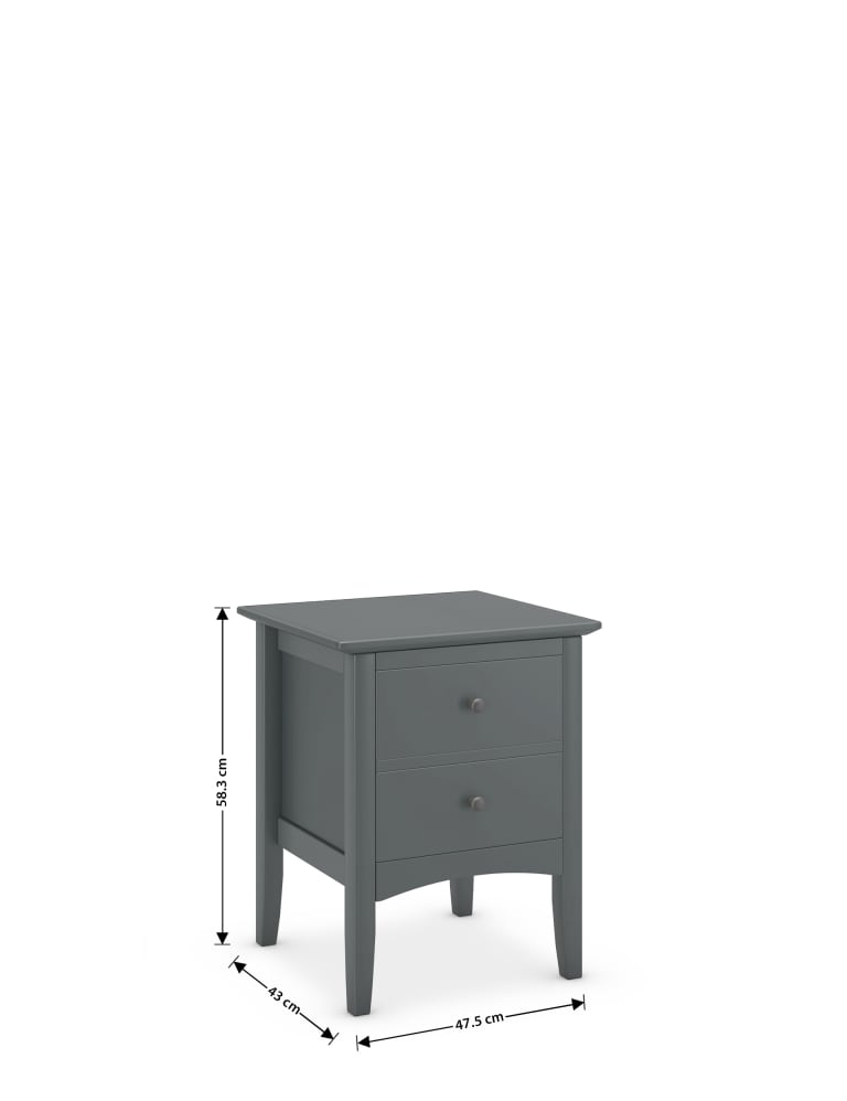 Hastings 2 Drawer Bedside Table