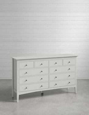 Hastings Grey 10 Drawer Chest Image 2 of 7