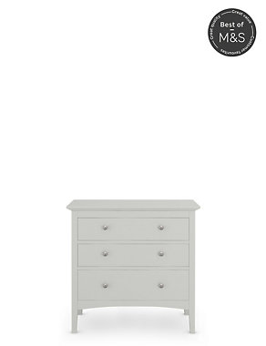 Hastings Grey 3 Drawer Chest Image 2 of 9