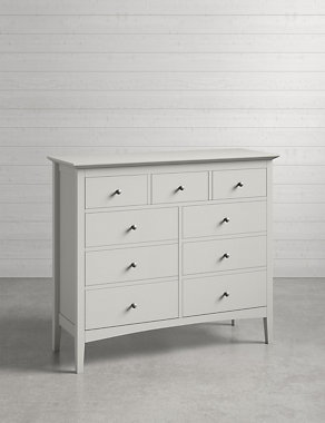 Hastings Grey 9 Drawer Chest Image 2 of 7
