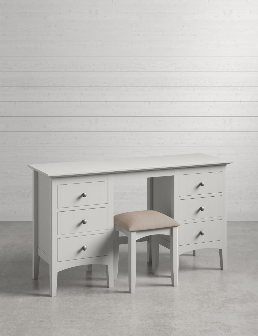 Hastings Grey Dressing Table & Stool 3 of 9