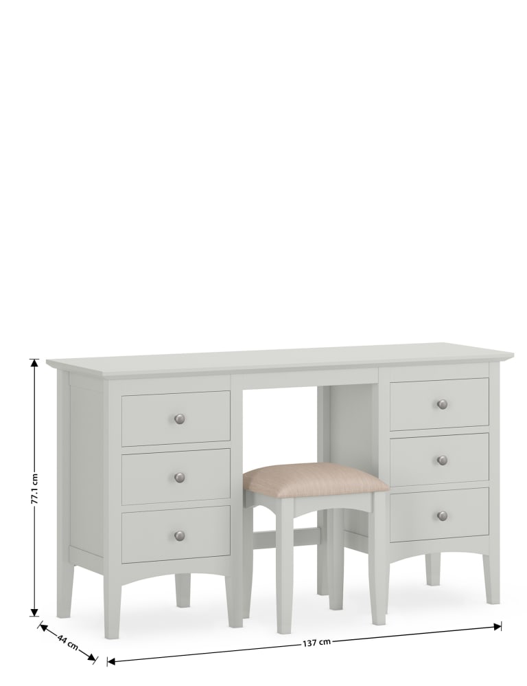 Hastings Grey Dressing Table & Stool 8 of 9