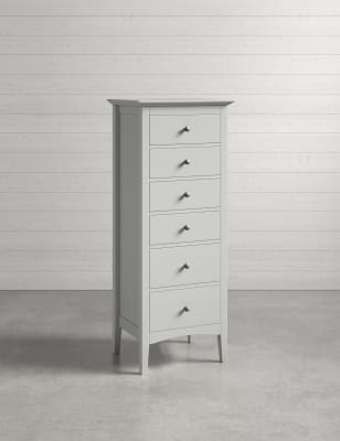 Grey tall store boy drawers