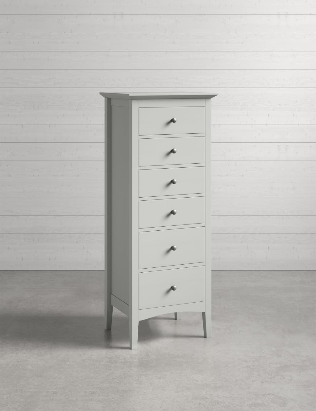 Hastings Grey Tall 6 Drawer Chest M&S