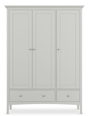 Hastings Grey Triple Wardrobe M S