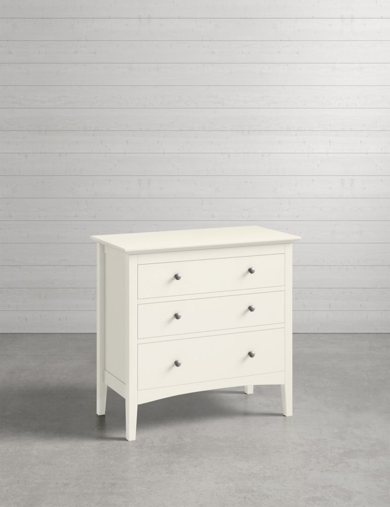 Hastings Ivory 3 Drawer Chest 1 of 9