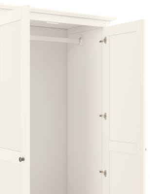 Hastings ivory double deals wardrobe