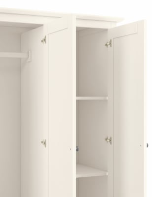 Hastings Ivory Triple Wardrobe M S