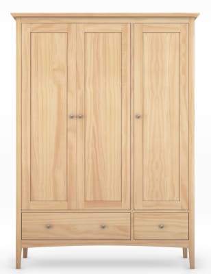 Hastings Light Natural Triple Wardrobe M S