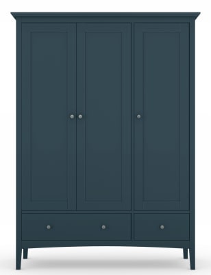 Hastings Mid Blue Triple Wardrobe M S