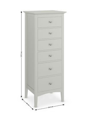 Hastings Tall 6 Drawer Chest M S, Tall Thin Clothes Dresser