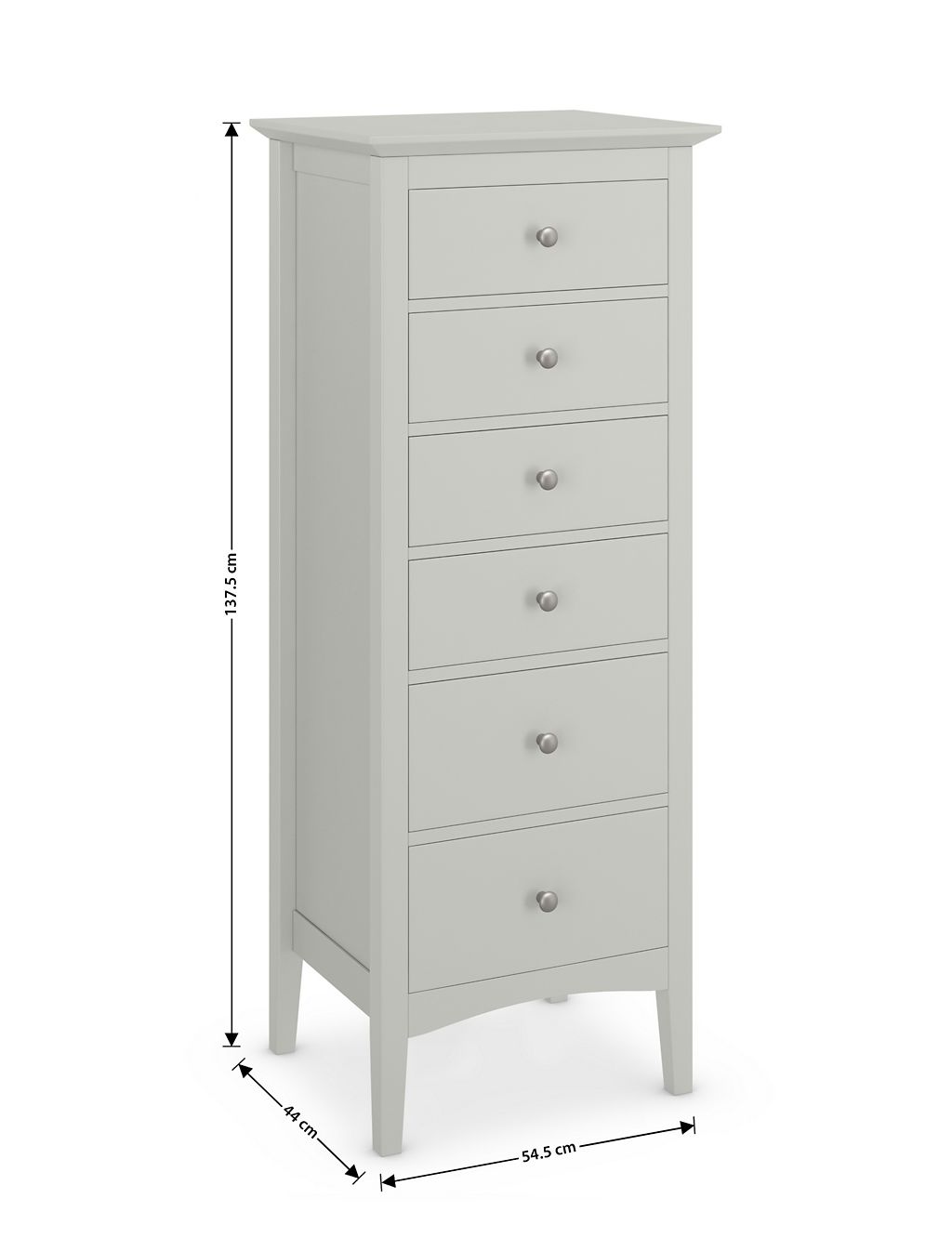 Hastings Tall 6 Drawer Chest 6 of 10