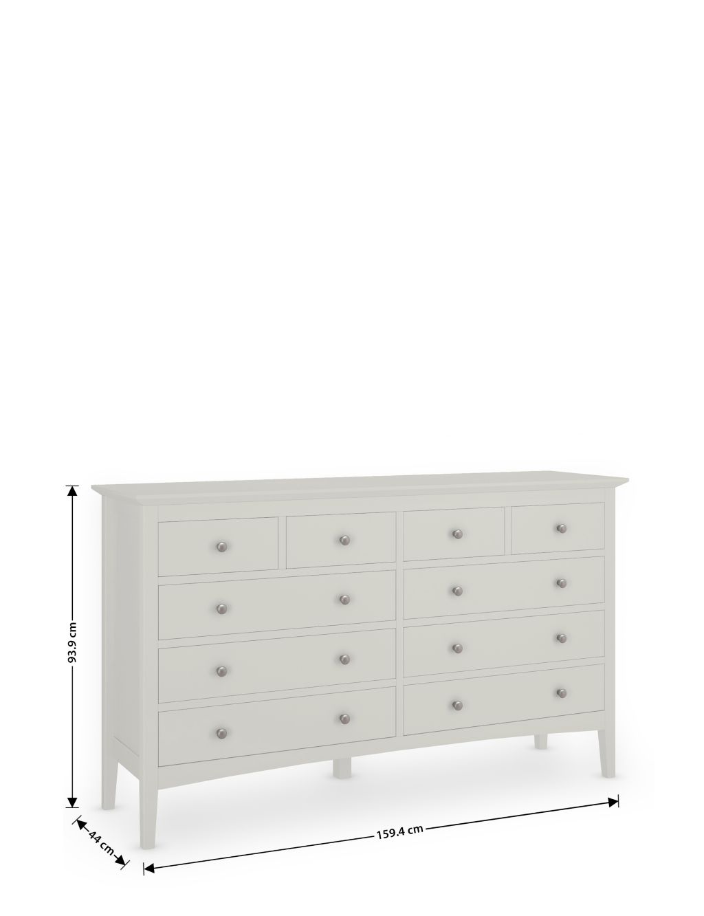 Hastings Wide 10 Drawer Chest 9 of 10