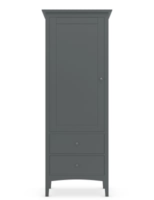 Hatings Dark Grey Single Wardrobe M S