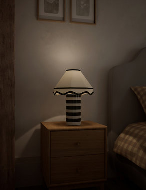 Hattie Striped Table Lamp Image 2 of 8