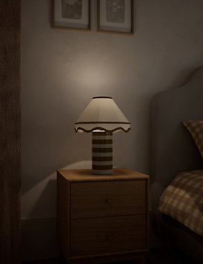 Hattie Striped Table Lamp Image 2 of 10
