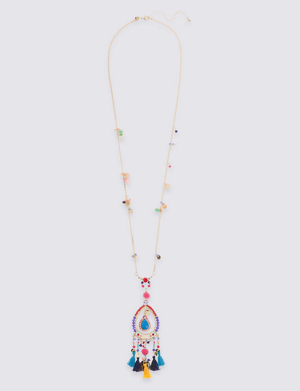Havana Festival Pendant Tassel Necklace Image 1 of 2