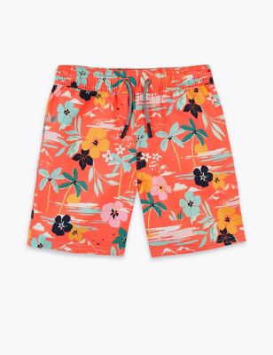 Hawaiian Print Swim Shorts (6-16 Years) | M&S