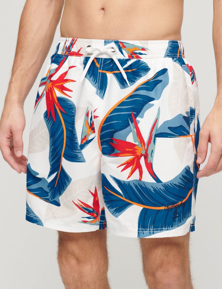 Hawaiian Print Swim Shorts 2 of 5