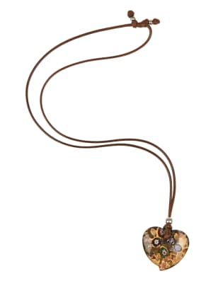 Heart Pendant Rope Necklace M&S Collection M&S