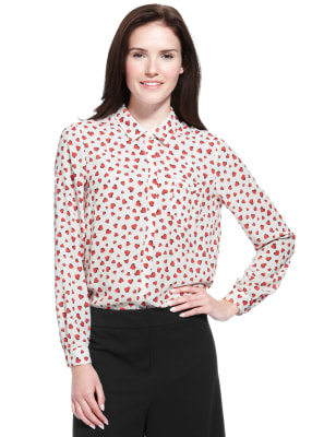 Heart Print Blouse | M&S Collection | M&S