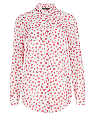 Heart Print Blouse | M&S Collection | M&S