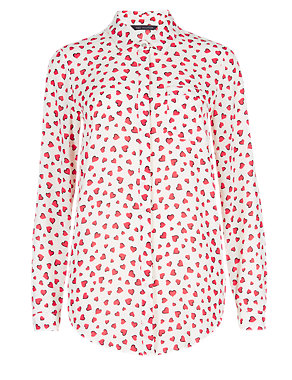 Heart Print Blouse Image 2 of 3