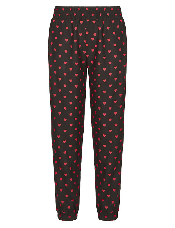 Heart Print Trousers (5-14 Years) Image 1 of 2
