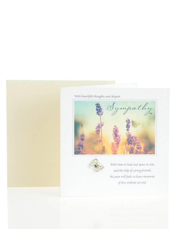 Heartfelt Thoughts & Deepest Sympathy Card Image 1 of 2