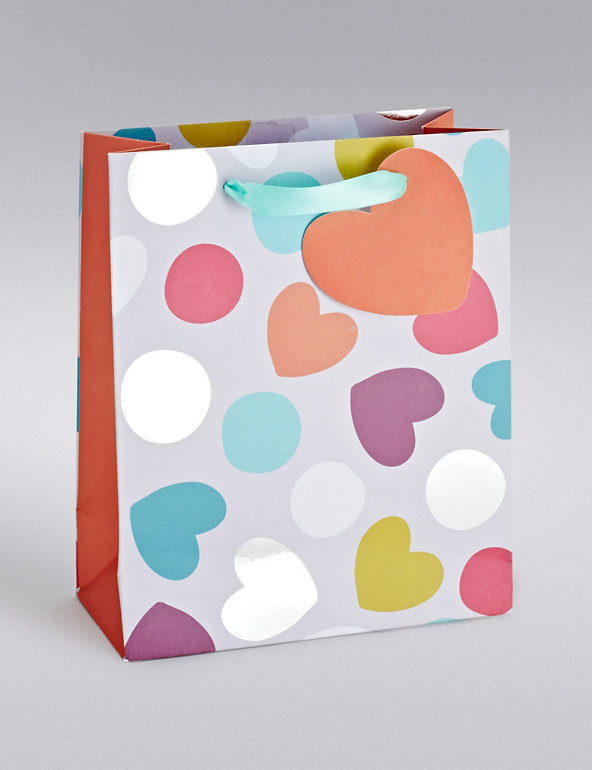 Hearts & Spots Medium Gift Bag Image 1 of 2