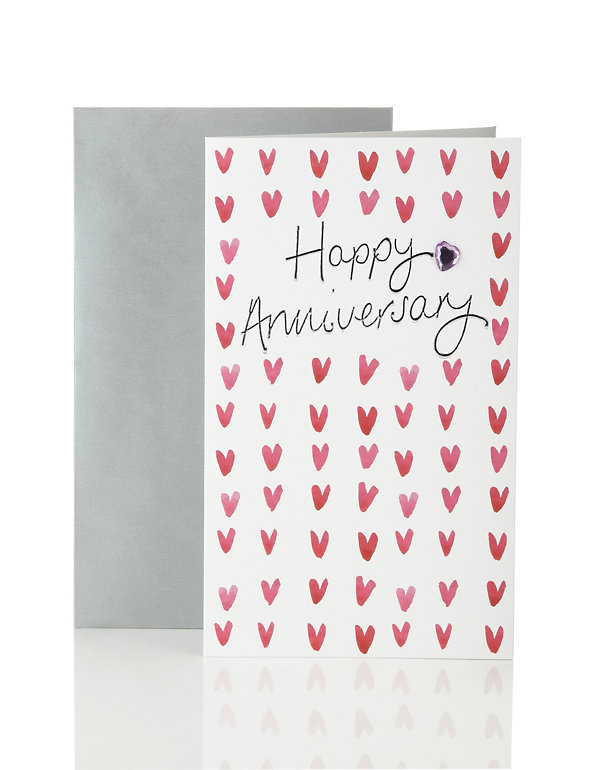 Hearts Anniversary Card Image 1 of 2