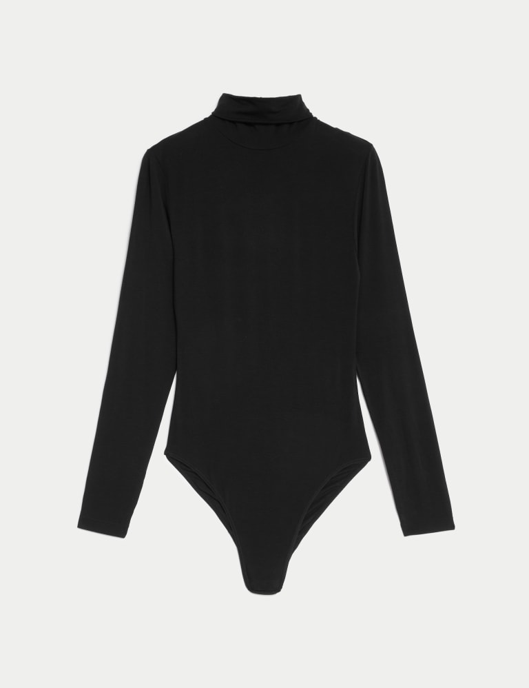 Roll neck bodysuit sales